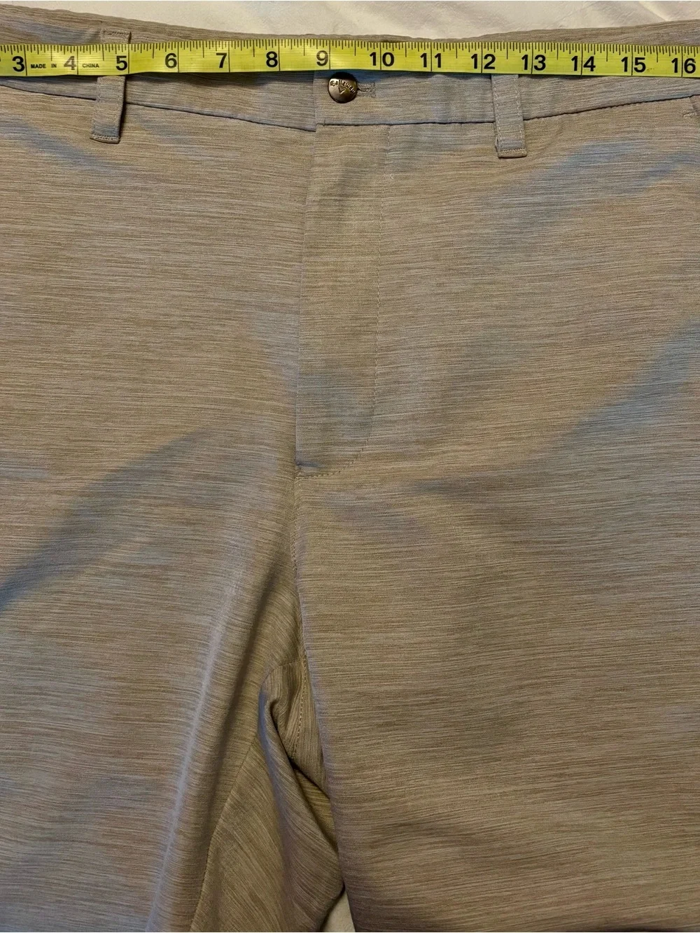 Callaway Tan Golf Shorts Men’s Approx Size 36 Performance Golf Shorts - Picture 6 of 6